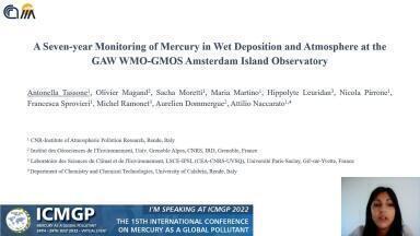 A Seven-year Monitoring of Mercury in Wet Deposition and Atmosphere at the GAW WMO-GMOS Amsterdam Island Observatory